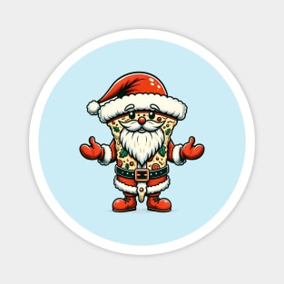Funny Santa as Pizza Xmas, Love Pizza Magnet